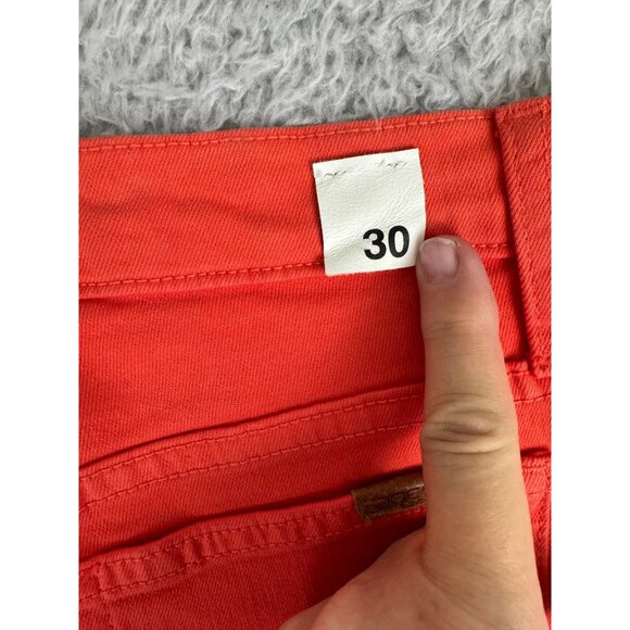 Joes Womens Grenadine Red Denim Shorts Size 30 NWT Cotton 5-Pocket Design - Picture 4 of 13